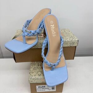 Mudd Women's Light Blue Braided Sandals